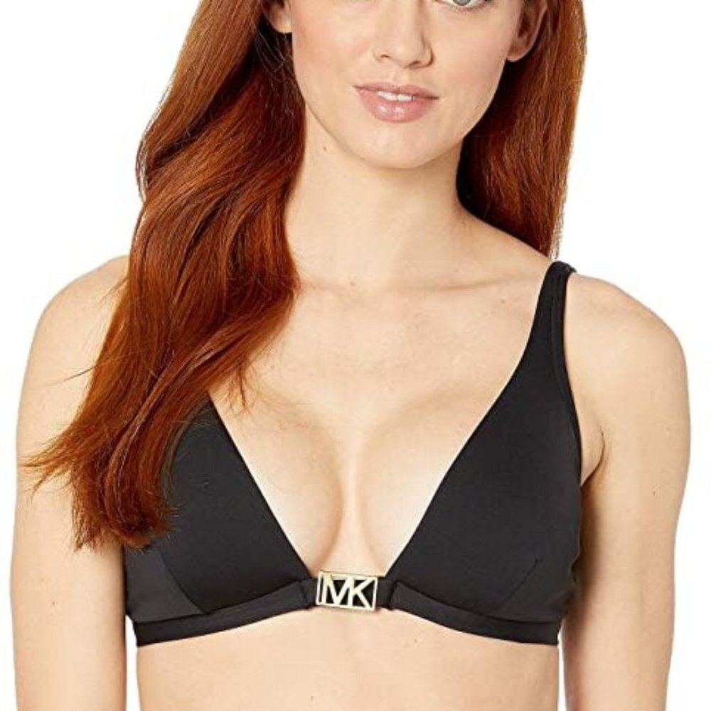 MICHAEL Michael Kors Logo Solids Triangle Top 14